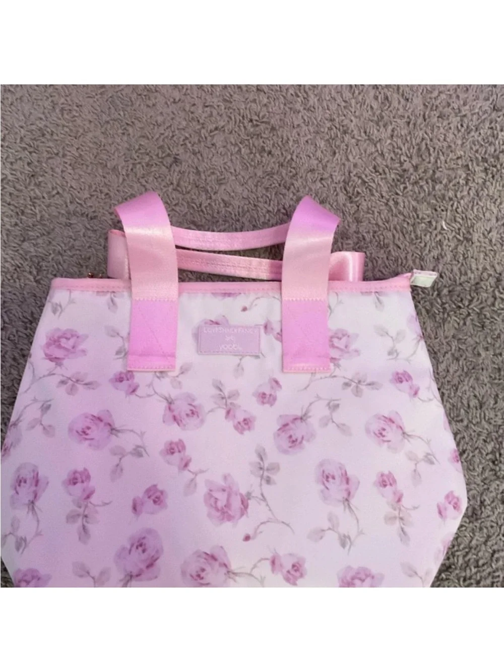 LoveShackFancy x Target - Yoobi Ribbon Rosa Lunch Tote Bag Sterling Dusk